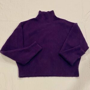 Brilliant Purple Turtleneck Sweater from Zara